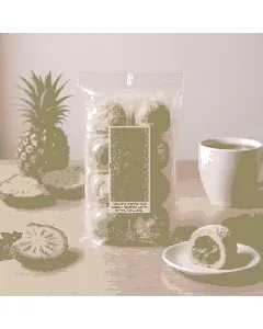 Baked Soft Rice Cake Pineapple Flavor,7 oz【Japanese Mochi Daifuku Dessert】