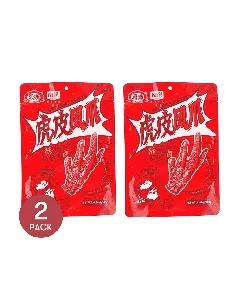 Chinese Brined Chicken Feet Spicy Flavor 4.94 oz*2【2 Packs】