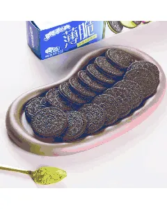 Crispy Sandwich Biscuits Matcha & Fig Flavor 95g