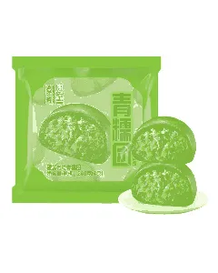 Egg yolk meat floss green waxy dough Qingming green dumpling ready-to-eat Internet celebrity snack glutinous rice cake dumpling 240g