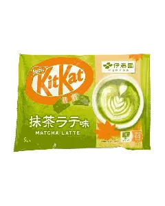 Itoen Kitkat Chocolate Wafer Bars Mini Biscuit ,Matcha Latte Flavor,9pc 3.68oz