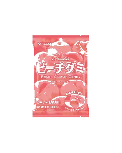 Peach Jelly Gummy Candy 3.77 oz【Gluten Free】