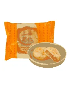 Plain Vegetarian Premium Nut Suzhou-Style Mooncake 80g