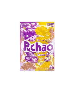 PUCHAO Soft Jelly Gummy Candy,Grape+Strawberry+Mango+Melon Flavor,3.53 oz