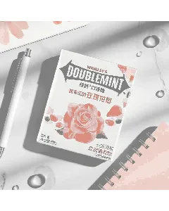 Rose Mint Chewing Gum 12 Pieces