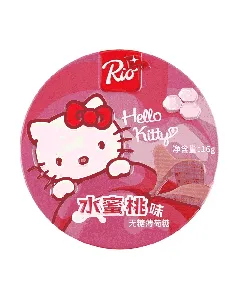Sanrio Hello Kitty Peach Flavor Mint Candy, Sugar Free ,0.56 oz