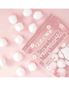 Sanrio Hello Kitty Strawberry Marshmallows - Japanese Candy Filled with Strawberry Jelly, 3.17oz