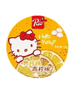 Sanrio Hello Kitty Sugar Free Mint Candy, Double Lemon Flavor ,0.56 oz
