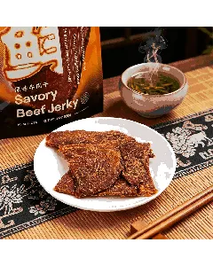 Savory Beef Jerky,Premium Thick-Cut Beef, Original+Spicy Flavor, 3oz*2【2 Combo Packs】【Low Calories,Gourmet Protein Fuel】