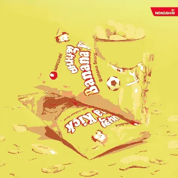 Banana Kick Corn Puffs Snack 1.58 oz [ Blackpink Jennie's Pick ]