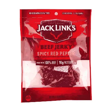 Beef Jerky, Spicy Red Pepper, 3.25 oz 【Low Calories High-Protein Healthy Snacks】