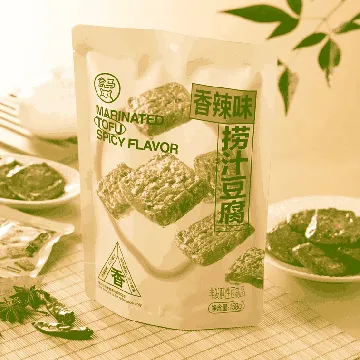 Braised Tofu in Spicy Sauce ,5.57 oz *3【3 Packs】【 Packaging May Vary】
