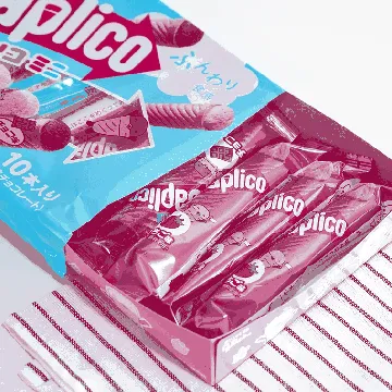 Calpico Mini Wafer Cone Chocolate & Milk & Strawberry Flavor 3.21oz [Supplement Daily Calcium Requirement]
