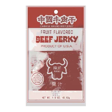 CHINESE BRAND Fruit Flavor Beef Jerky 42.52g