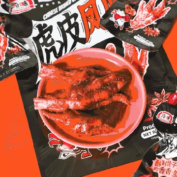 Chinese Brined Chicken Feet Heiya Flavor 4.94 oz