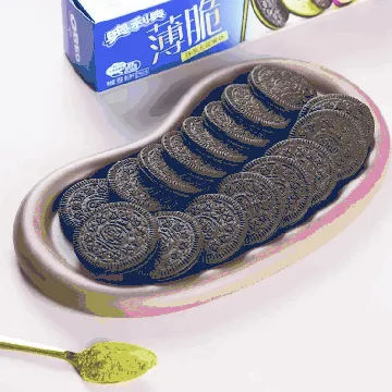 Crispy Sandwich Biscuits Matcha & Fig Flavor 95g