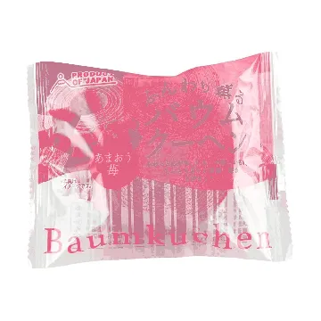Funwari Kaoru Baumkuchen Amaouichigo Cake, Strawberry Flavor, 1.94oz