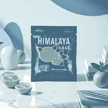 Himalaya Salt Lemon Mint Candy, 0.53 oz *12【12 Packs】