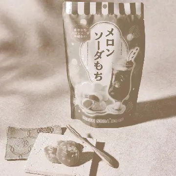Melon Soda Mochi ,Rice Cake, Stand Pack 4.23 oz【Japanese Desserts】