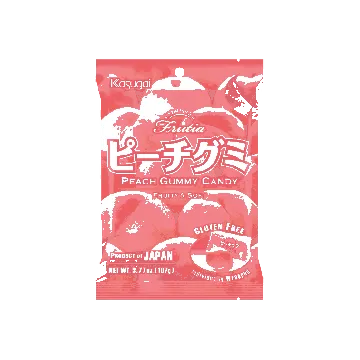 Peach Jelly Gummy Candy 3.77 oz【Gluten Free】