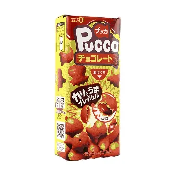 Pucca Chocolate Biscuits, 1.37 oz [Cute Ocean Creature-Shaped Cookies]