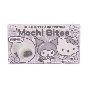 Sanrio Hello Kitty Kuromi Mochi Bites Blueberry Flavor 2.82oz