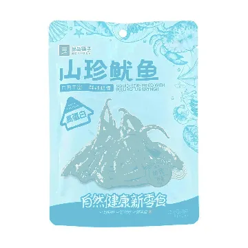 Squid Stir-Fried With Pleurotus Eryngii 2.5 oz【High-Protein Seafood Snacks】