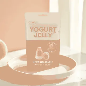 Sweet Yogurt Peach Flavor Jelly Gummy Candy, 1.76 oz